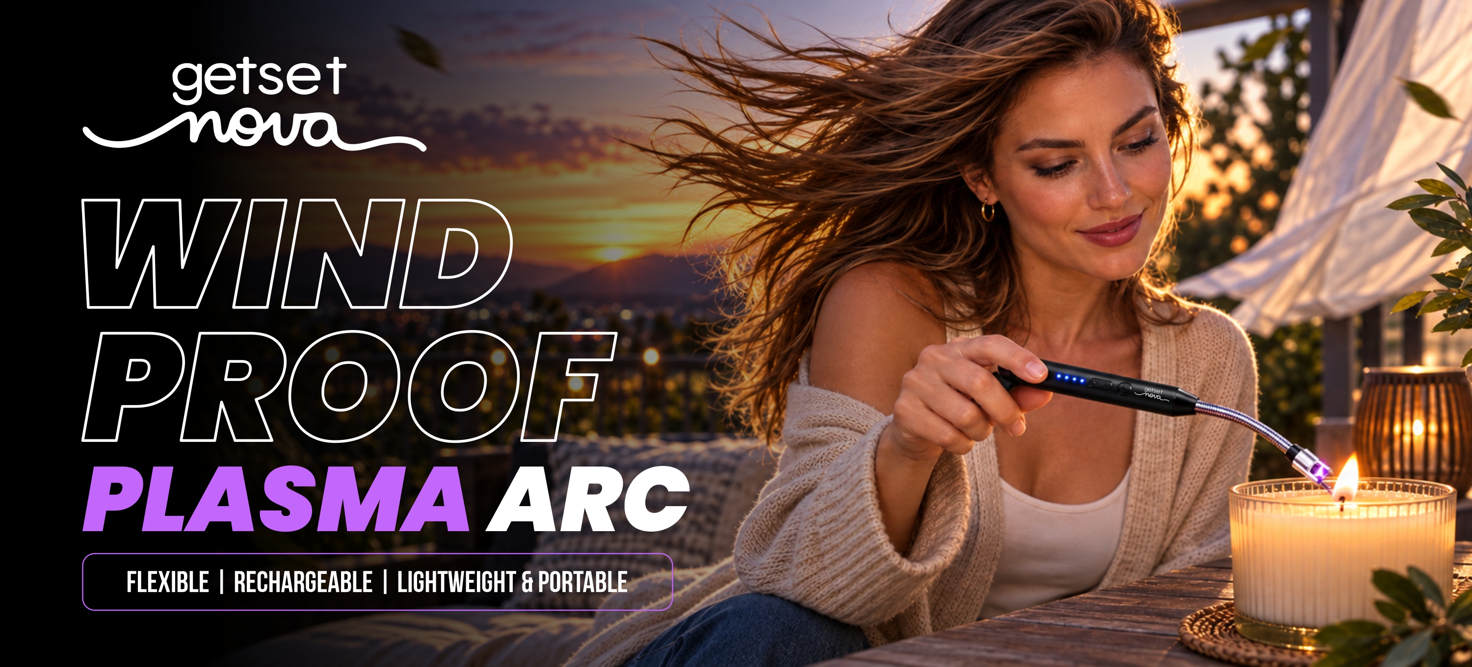Windproof Plasma Arc Lighter